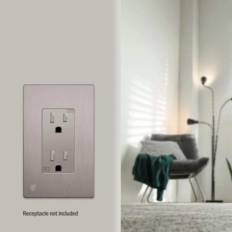 Enerlites No Subject 1 - Gang Rocker Standard Wall Plate