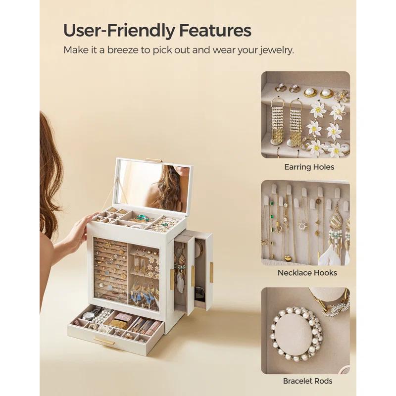 Latitude Run® 5 Layer Jewelry Box with Glass Window