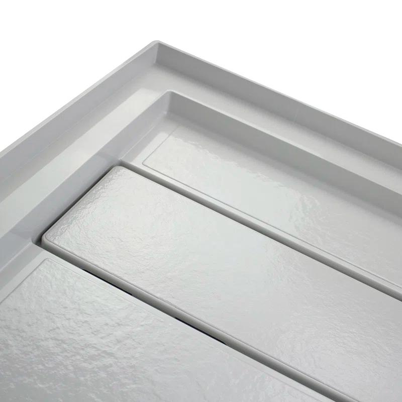 Transolid FLU6032L-39 60'' W 32'' D Rectangular Single Shower Base