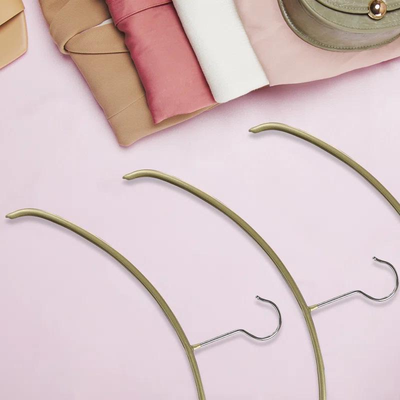 Mawa Metal Non-Slip Standard Hanger for Dress/Shirt/Sweater (Set of 10)