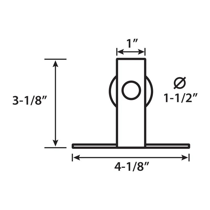 American Pro Decor Solid Steel Mini Sliding Rolling Barn Door Hardware Kit for Single Wood Doors
