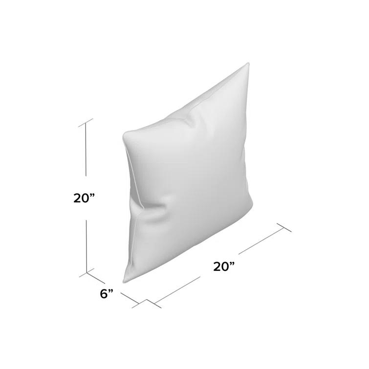 Saro Graciella Collection Linen Reversible Throw Pillow