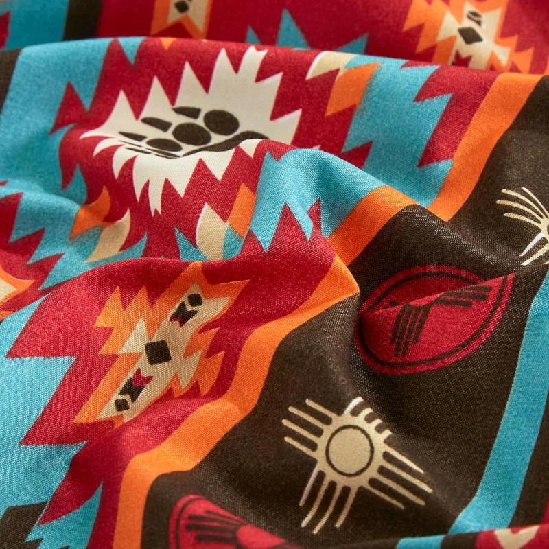 Chezmoi Collection Southwestern Geometric Printed Microfiber Bed Sheet Set