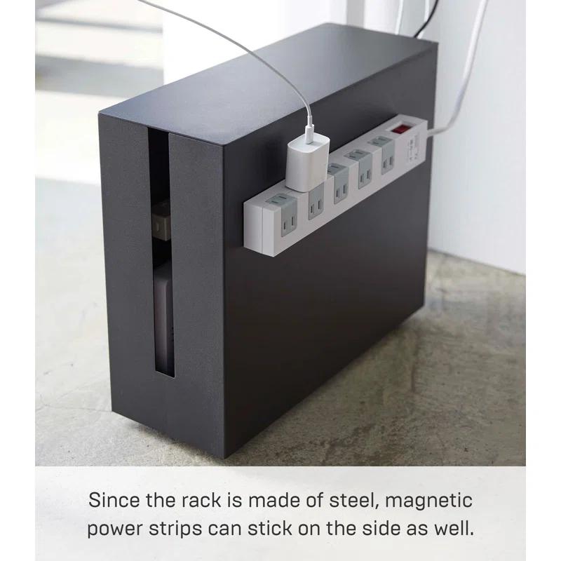 Tower Yamazaki Home Rolling Cable Management Cord Power Strip/Surge Protector Storage Organizer