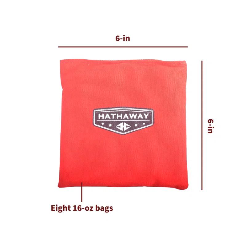 Hathaway Games 8 Piece Weather Resistant Regulation Cornhole Bag Set
