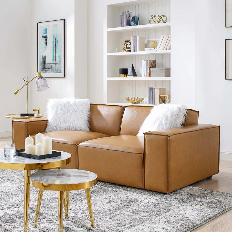 Modway Modway Restore Vegan Leather Loveseat