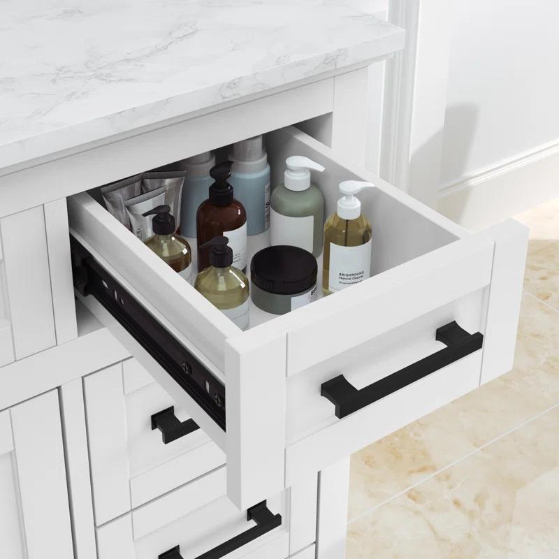 Lark Manor™ Poitra 48'' Single Bathroom Vanity with Engineered Marble Top