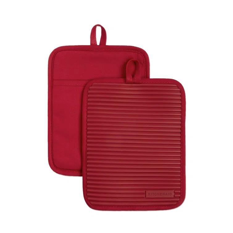 KitchenAid Ribbed Soft Silicone Potholder (Set of 2)