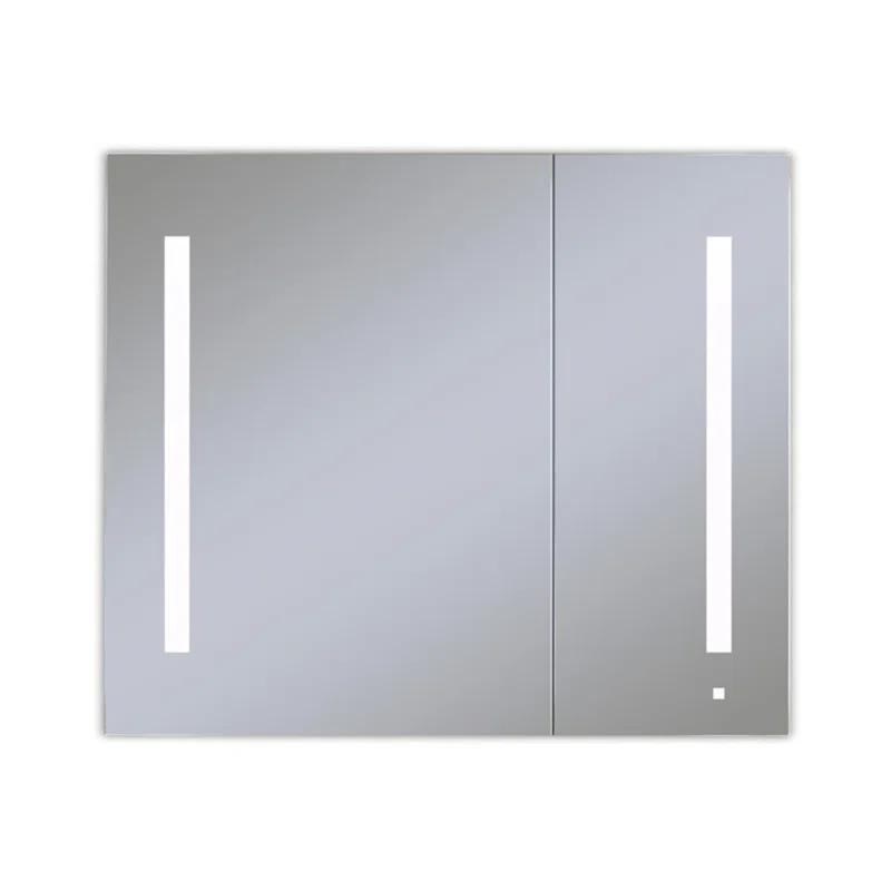Robern AiO Recessed Framed Medicine Cabinet with 3 Adjustable Shelves and LED Lighting
