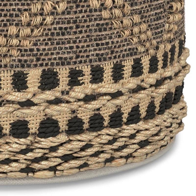 Simpli Home Stella Upholstered Pouf