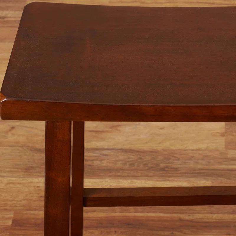 24" Saddleseat Counter Stool (Distressed Walnut)