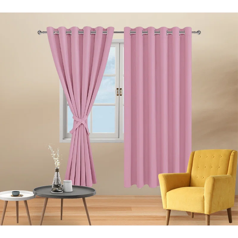 Eider & Ivory™ Tarrants Polyester Room Darkening Curtain Pair (Set of 2)