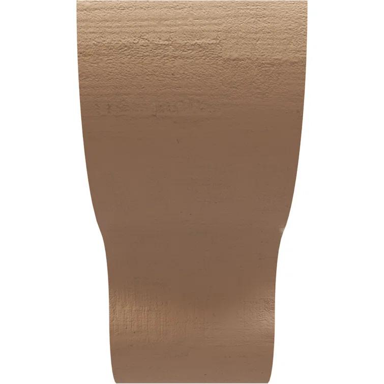 Ekena Millwork Greensboro Rough Cedar Woodgrain TimberThane Corbel, Primed Tan