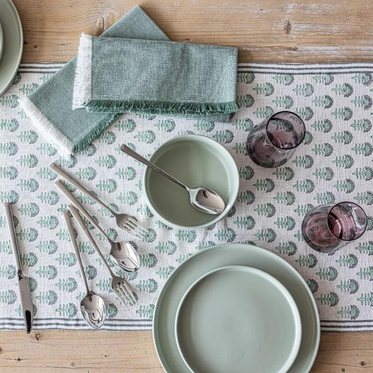 over&back Hand-Blocked Table Runner