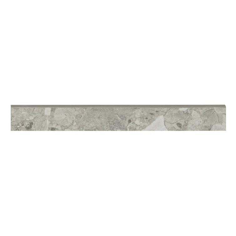Bedrosians Frammenta 3'' L x 24'' W Porcelain Bullnose Tile Trim