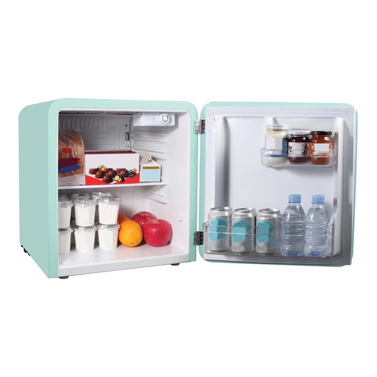 Magic Chef Magic Chef 1.6 Cubic Feet Retro Style Mini Fridge with Interior LED Light, Mint