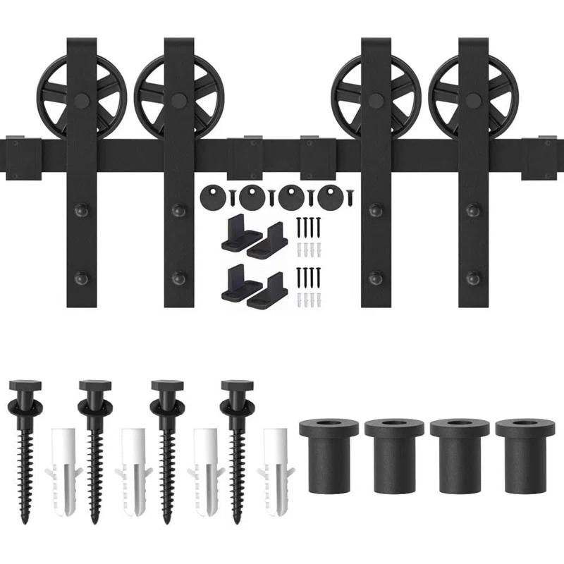 Sliding Standard Double Barn Door Hardware Kit