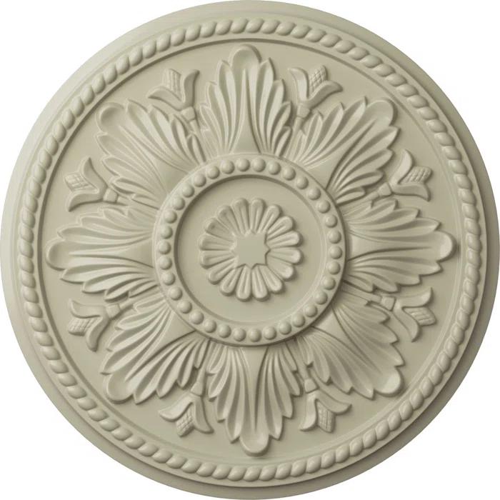 Ekena Millwork Edinburgh 18'' H x 18'' W D Urethane Ceiling Medallion