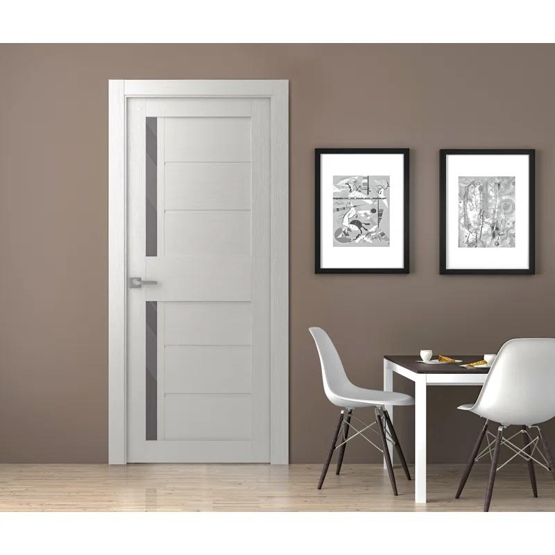 Belldinni Esta 80'' Solid + Manufactured Wood Paneled Slab Door