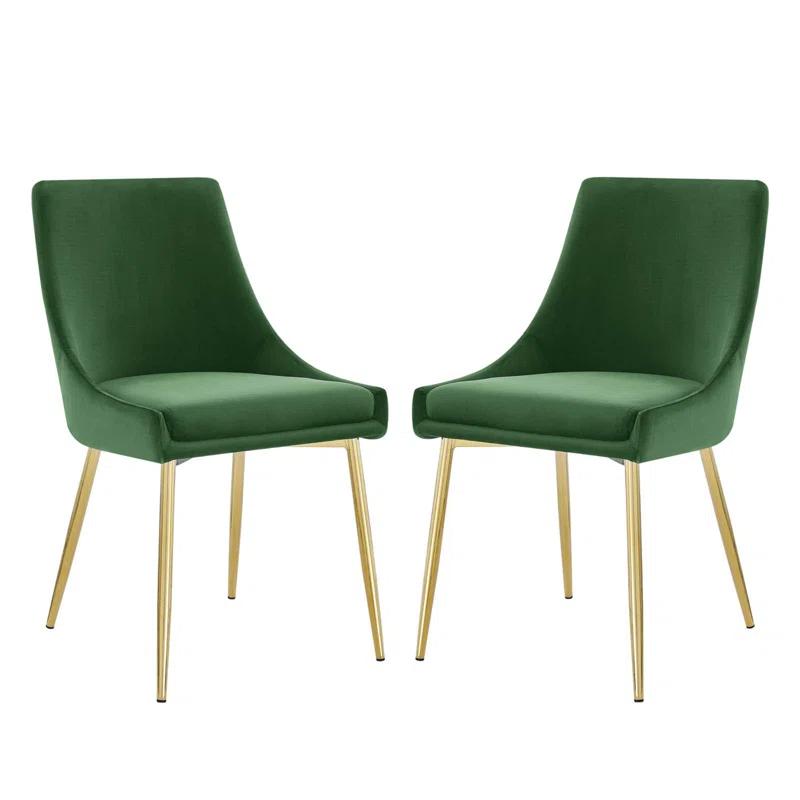 Modway Modway Viscount Performance Velvet Dining Chairs (Set of 2)