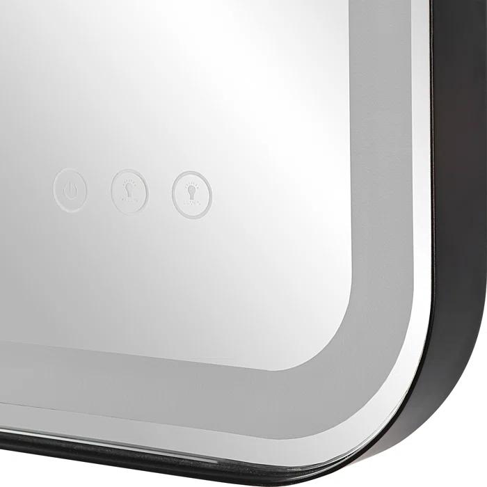 Uttermost Crofton Metal Flat LED Wall Mirror