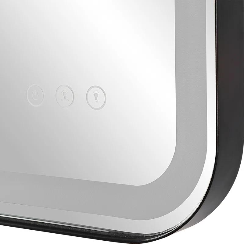 Uttermost Crofton Metal Flat LED Wall Mirror