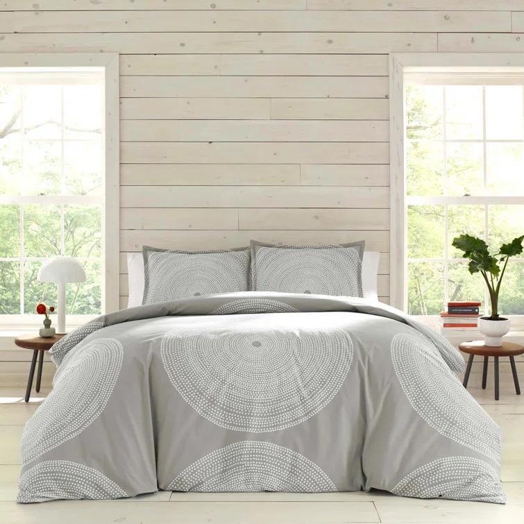 Marimekko Fokus Cotton Navy Duvet Cover Set