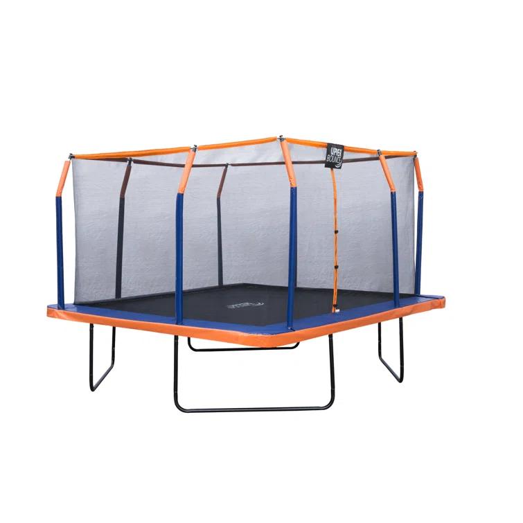 Upper Bounce Machrus Upper Bounce 12 x 12 FT Square Trampoline Set with Premium Top-Ring Enclosure and Safety Pad