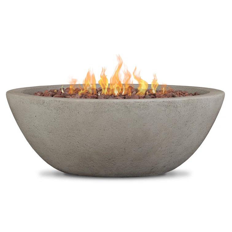 Fernanda Fire Bowl - Gray / Round