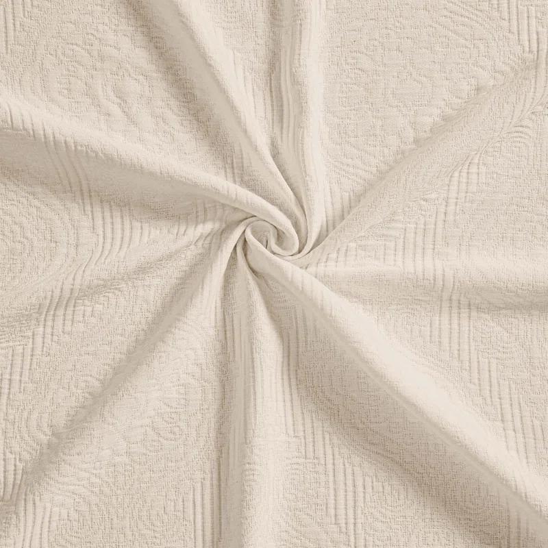 Superior Superior Florin Matelasse Jacquard Scrolling Medallion Cotton Bedspread Set With Pillow Shams