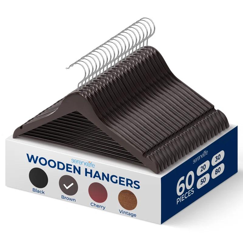 SereneLife Non-Slip Standard Hanger