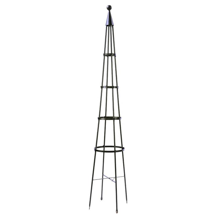 Latitude Run® Alarcon-Chacon 84'' H x 13'' W Iron Obelisk Trellis