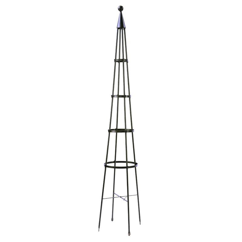 Latitude Run® Alarcon-Chacon 84'' H x 13'' W Iron Obelisk Trellis