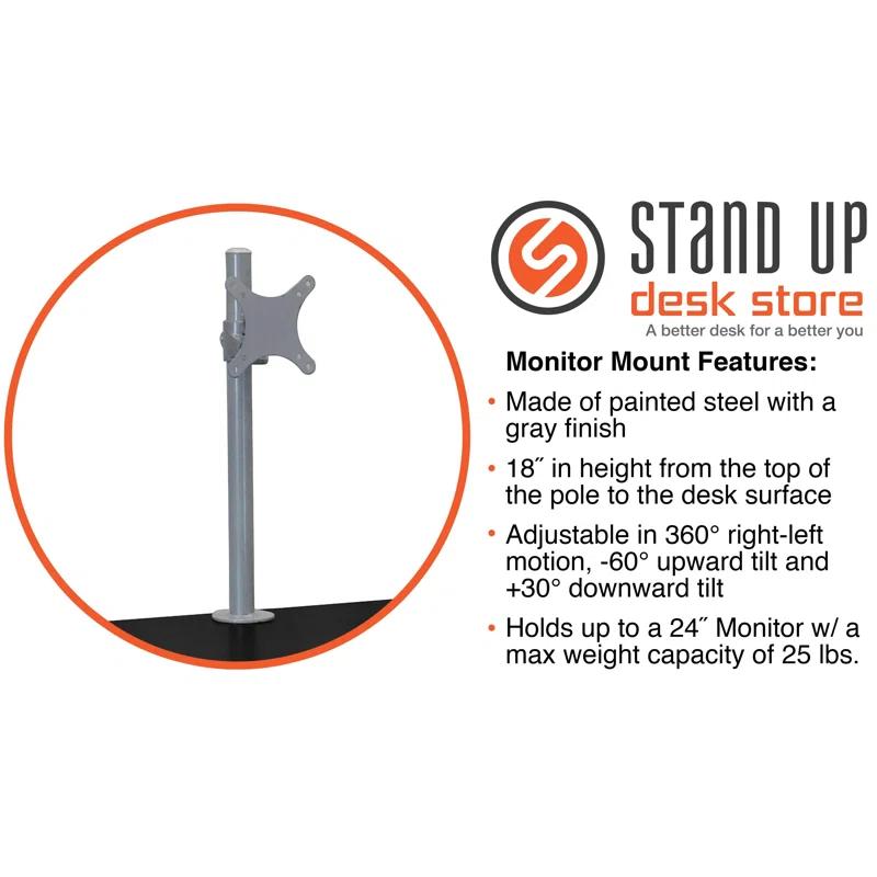 Inbox Zero Zarella Adjustable Metal Base Standing Desk