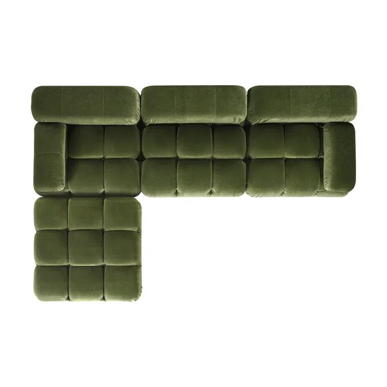 Sigma 4 - Piece Modular Upholstered Reversible L-Sectional