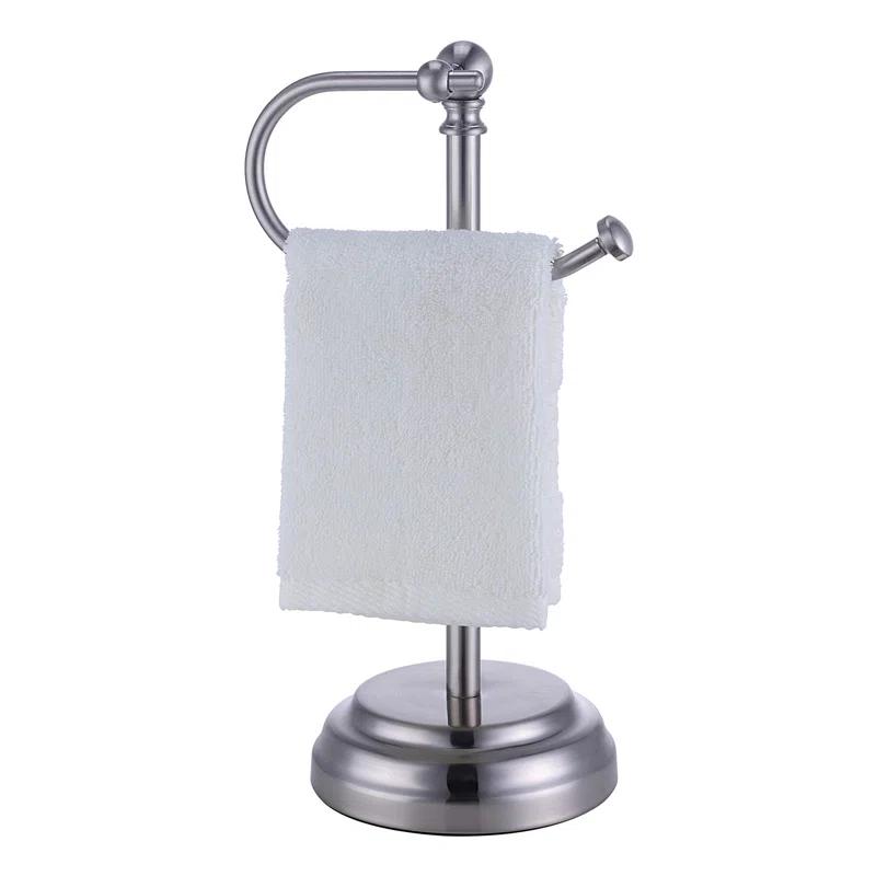 SunnyPoint WF-0K-JOC0-XLSW Heavy Weight Classic Decorative Metal Fingertip Towel Holder Stand