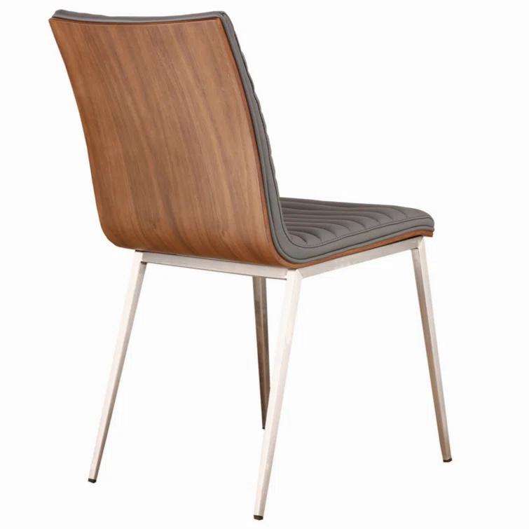 Wenty Wood+Metal Upholstered Side Chair (Set of 2)