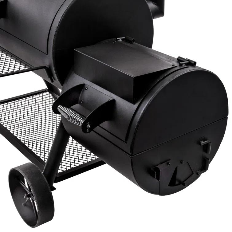 Oklahoma Joe's Oklahoma Joe's 1060 sq. in. Longhorn Reverse Flow Offset Smoker, Black