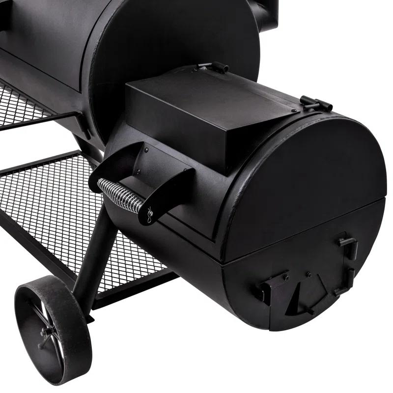Oklahoma Joe's Oklahoma Joe's 1060 sq. in. Longhorn Reverse Flow Offset Smoker, Black