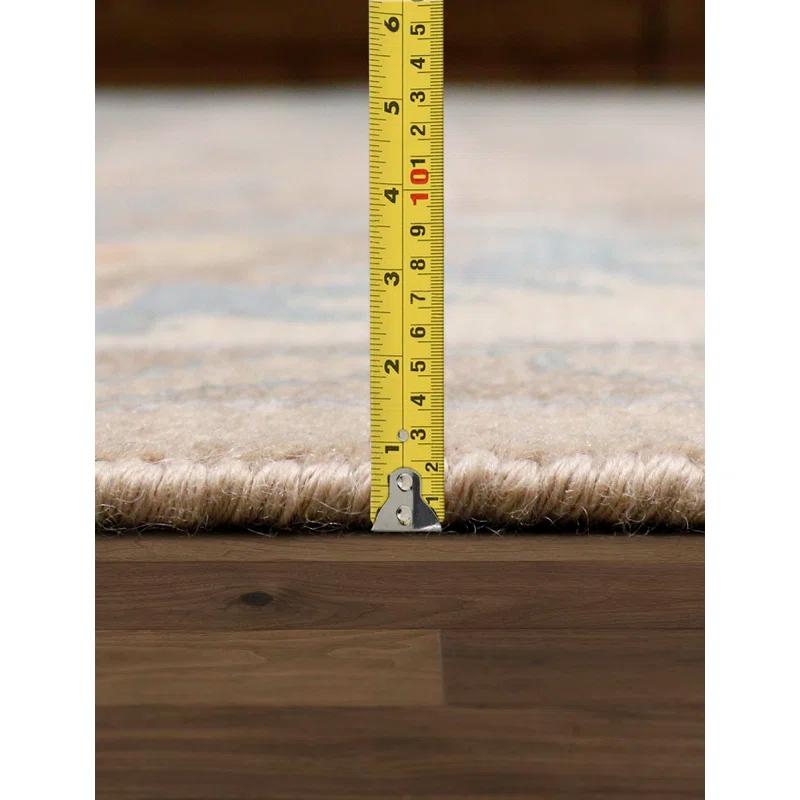 Pasargad Oushak Hand Knotted Wool Floral Rug