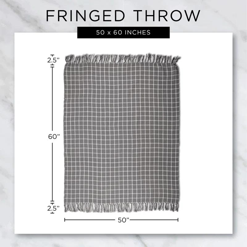 Design Imports Hand Woven Throw Blanket