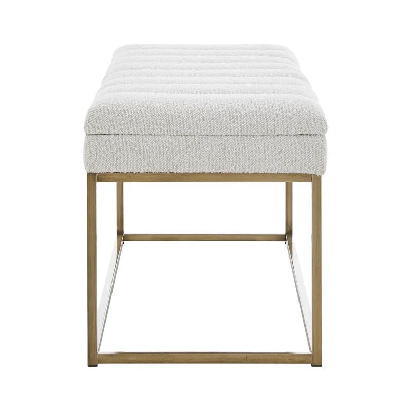 Everly Quinn Georgenia Polyester Upholstered Bench