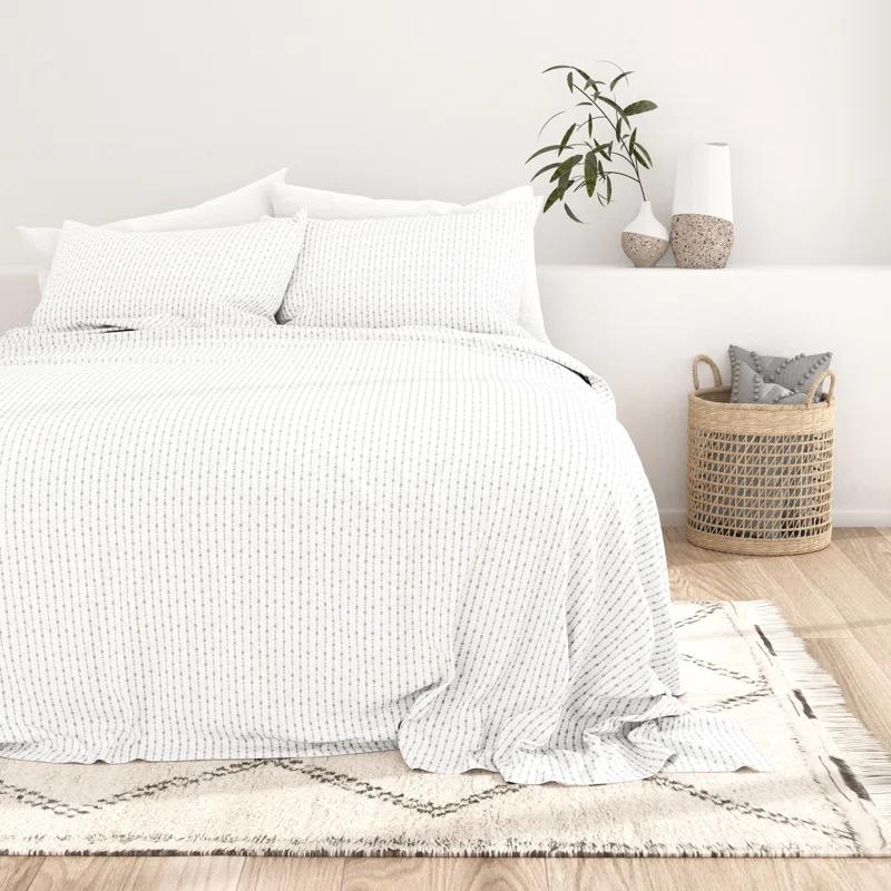 Becky Cameron Home Beaded Arrows Striped Pattern Microfiber Sheet Set