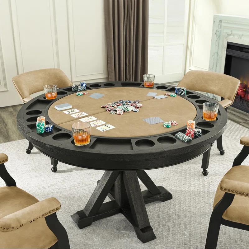 Steve Silver Furniture Steve Silver Furniture 50'' 8 - Player Foldable Poker Table
