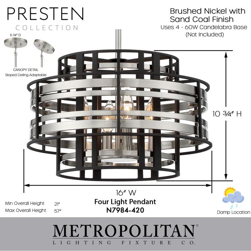 Metropolitan by Minka Preston 4 - Light Unique/Statement Pendant