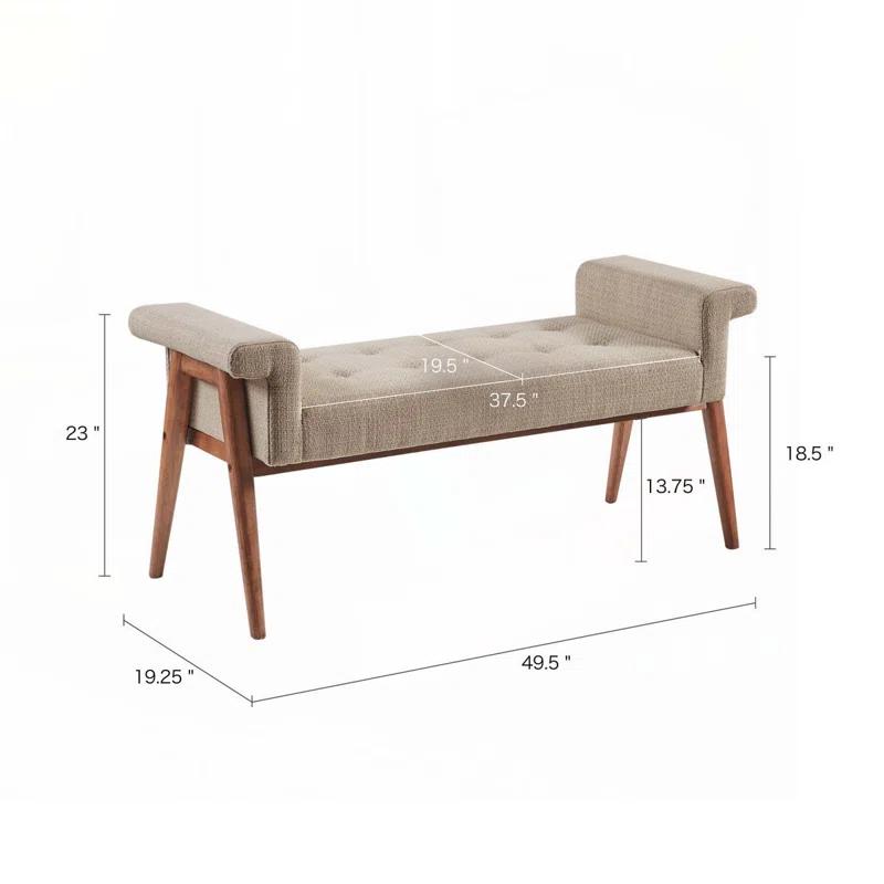 Mercury Row® Nakia Button Tufted Accent Bench
