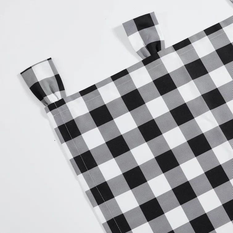 Eddie Bauer Mountain Plaid Black Tab Top Window Valance | Wayfair