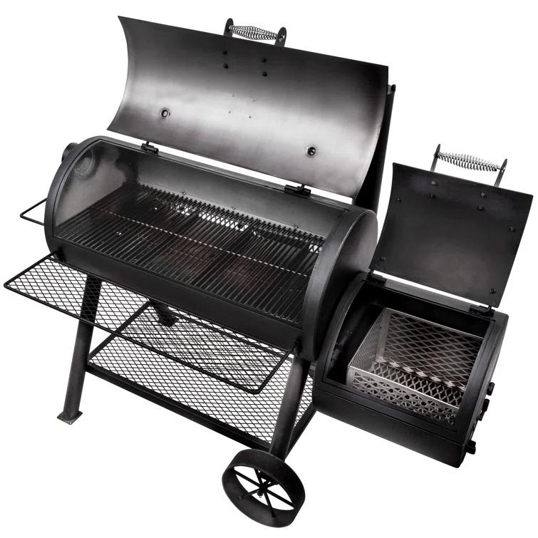 Oklahoma Joe's Oklahoma Joe's 1060 sq. in. Longhorn Reverse Flow Offset Smoker, Black
