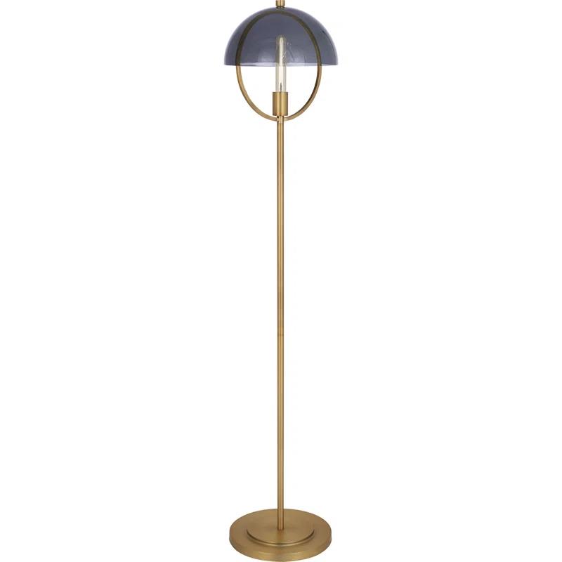Robert Abbey Mavisten Edition Copernica 62'' Lacquered Burnished Brass Novelty Floor Lamp