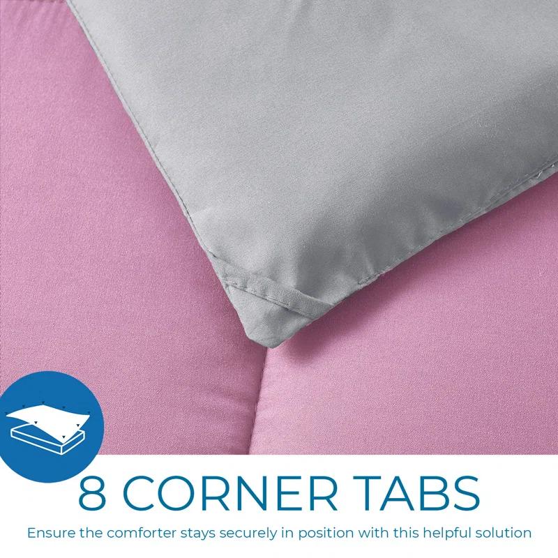 Nestl Nestl All Season Solid Lightweight Down Alternative Reversible Comforter